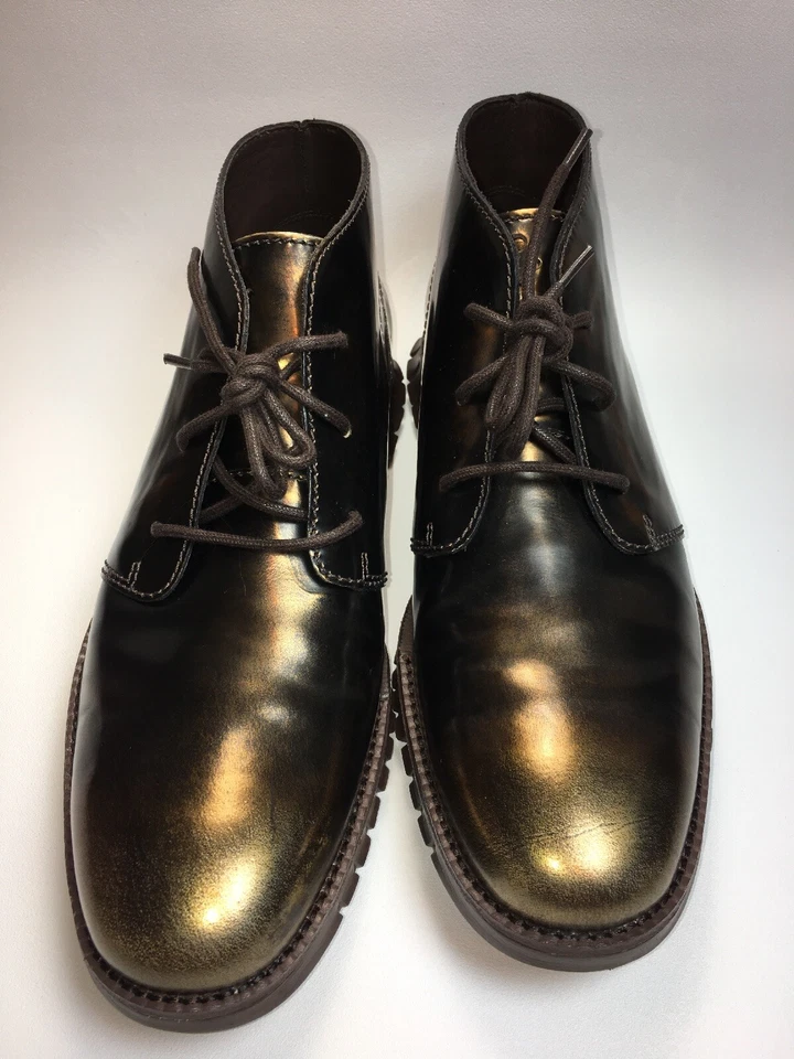 Cole Haan Zerogrand Chukka Marrón Metalizado Botines Talla 8.5 Hombre Foto 2 de 4