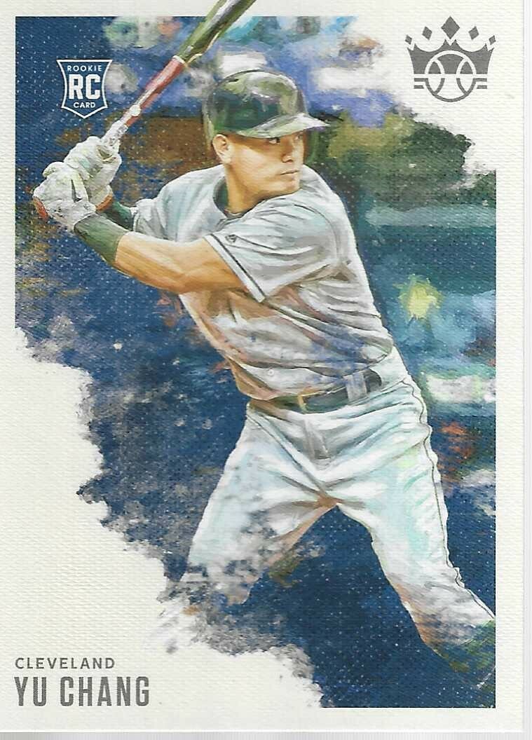 きょんしい 2020 Panini Diamond Kings Yu Chang card # 52 RC Cleveland Indians