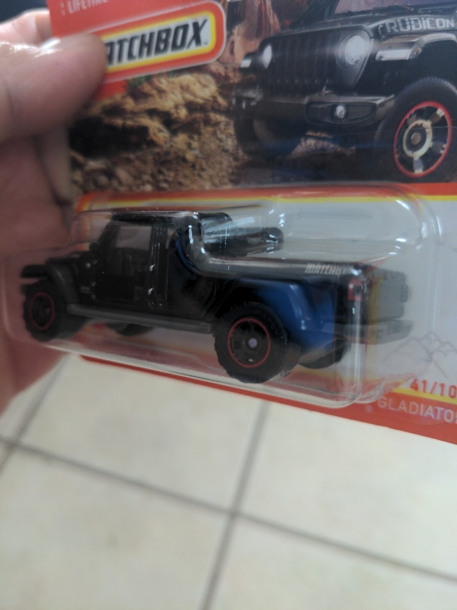Matchbox '20 Jeep Gladiator On Short Card Black 2020 No Doors