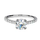 925 Silver Plated Promise Ring 2 CT CZ Simple & Elegant Ring For Christmas Gift — photo 2