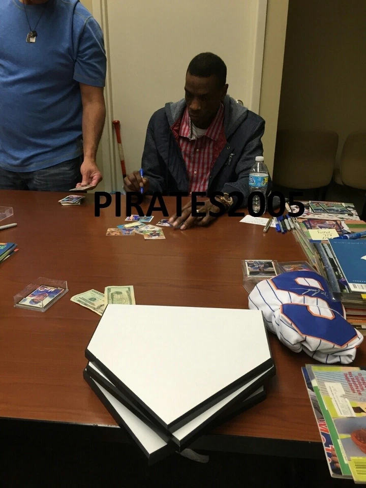 DOC GOODEN SIGNED HOME PLATE PLAQUE NEW YORK METS 1985 WORLD SERIES JSA COA - Image 2 of 2