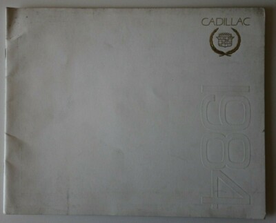 CADILLAC 1984 Full Rang dealer brochure catalog - French - Canada