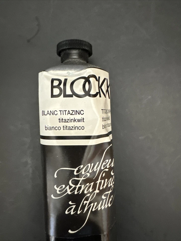 Vintage Blockx Titazinc White Oil Paint 60ML Tube New Unused Made in Belgium NOS - Image 3 of 4