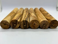 6 Pen Turning Blanks - Olivewood Holyland Round Blanks - Craft Christmas Gifts