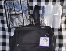 New Black Hopkins Rolling Medical Bag Waterproof Nurse Doctor Healthcare 532187