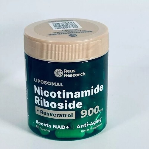 Nicotinamide Riboside+Resveratrol NAD+ Supplement 900mg Anti-Aging 80 caplets - Picture 2 of 7