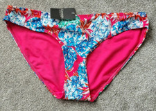 George Womens Bikini Bottoms Pink Floral Size UK 10 30"-34" Waist