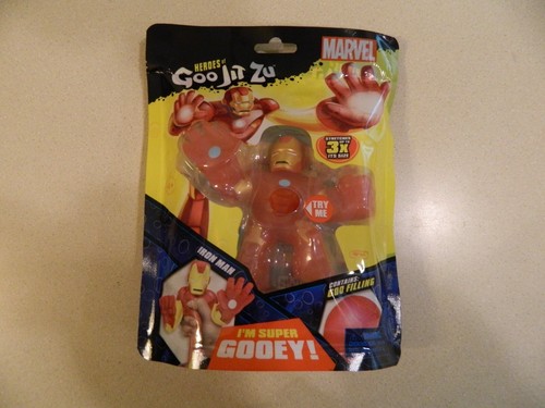 NEU Marvel Heroes of Goo Jit Zu Iron Man Super Gooey Hero Pack - Bild 3 von 3