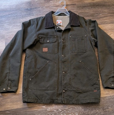 #ad Sorel ‘00 Chore Barn Coat Jacket Fleece Lined Corduroy Collar Carhartt Vintage M $72.00