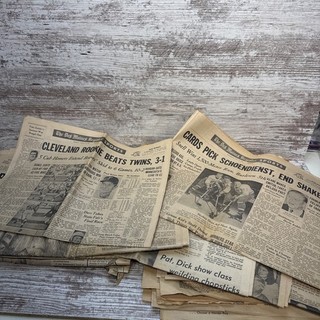 Large Vintage Historic Newspaper Lot From The 50’s 70’s (Very Good Condition)