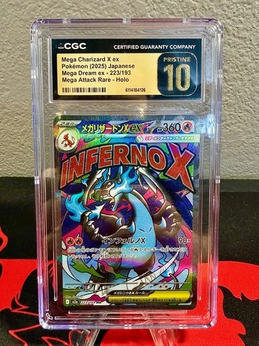 Mega Charizard X ex 023 Mega Evolution Promo Holo - CGC Pristine 10