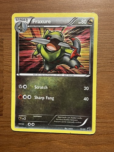 Pokémon TCG Fraxure Dragon Vault 15/20 Holo Card MP 