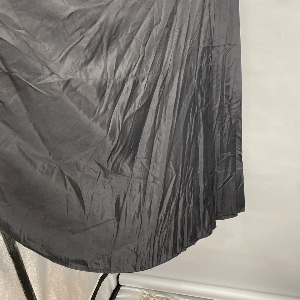 "Falda Verdadera Vintage XS Pequeña Negra Maxi Garra Gótica Victoriana 90"" Barrido Antigua" Foto 4 de 4