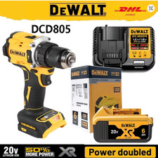 Dewalt DCD805 cordless electric drill driver kit bare tool 20V MAX 1/2 in rechar