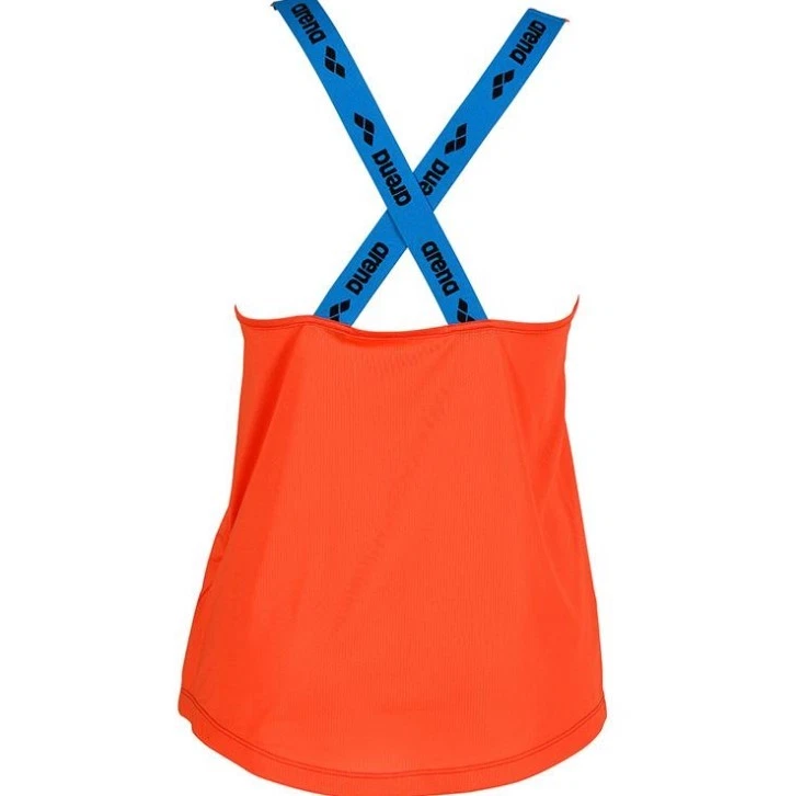 Arena Damen Top Sport Tank Top Shirt Open Cross Back, Rot, S - Bild 2 von 4