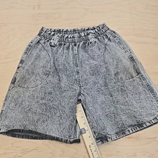 *Distressed* Vintage Gitano Express  Light Wash Mom Shorts 