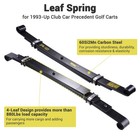2x Rear Leaf Springs Kit for Club Car Precedent Golf Cart Heavy Duty Dual Action — photo 2