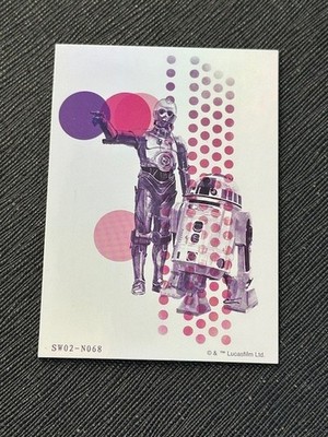 2025 China Card Fun Star Wars Global Art C-3PO R2-D2 Raster Character Card