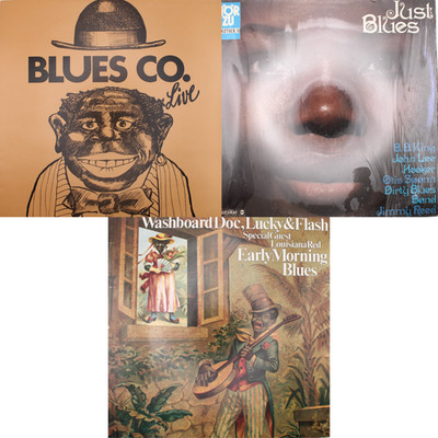 3x Schallplatten  Paket Blues Sammlerstücke Blues, B.B. King Washboard Doc Vinyl