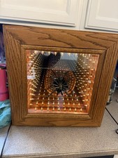 Vintage Doug Durke Autographed Infinity Woodworks Lighted clock