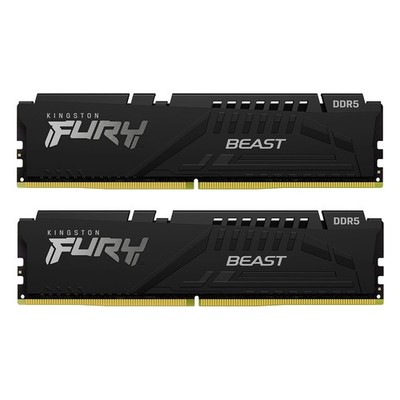 Kingston FURY Beast Schwarz 16GB Kit (2x8GB) DDR5-6000 EXPO CL36 DIMM Arbeitsspe