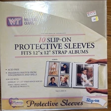 Westrim Craft Memories Forever Slip-On Protective Sleeves For 12x12 Strap Albums