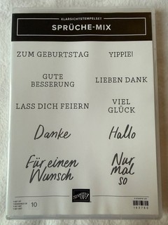 Stampin Up! Stempelset Sprüche Mix nicht mehr bestellbar