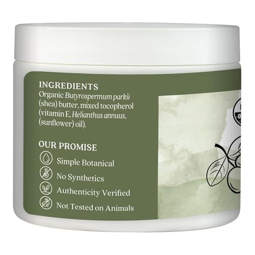 Organic Unrefined Shea Butter 3.25 Ounce Edible Oil for Intense Skin Moisturi...
