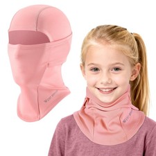 Kids Balaclava Ski Mask - Windproof Thermal Fleece Neck Warmer for Boys Girls