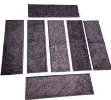7 Carpet Peices/Stair Treads, Adhesive Backin...