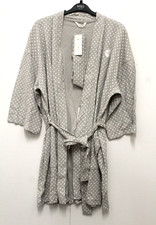 M & S Ladies Spotted Dressing Gown Kimono Wrap Supersoft Loungewear Bathrobe