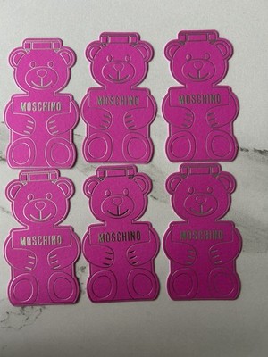 6 x Moschino Parfum Löscher/Werbekarte - Moschino Toy 2 Kaugummi