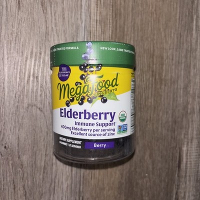 MegaFood Elderberry Immune Support Gummies, Berry 54 Exp June 2026