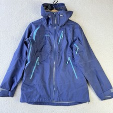 Norrona Svalbard Dri1 Jacket Women M Medieval Blue Outdoor Shell 399
