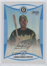 2008 Bowman Chrome Prospects Refractor 204/599 Gregorio Petit #BCP9 1o3