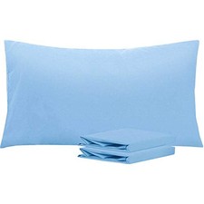 King Microfiber Pillowcase Set - 2 Pack, Soft, King 20" x 36" Sky Blue