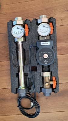 Elco Klöckner Pumpengruppe mit Grundfoss UPS 25-40 Pumpe, guter Zustand