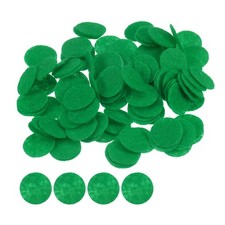 200pcs Round Felt Circles, 15mm 5/8" Craft Felt Pads Non-Woven Fabric Pad Green