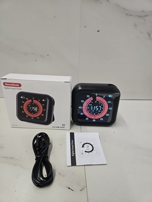 Wiederaufladbarer digitaler visueller Timer 12 Stunden Countdown Timer mit VA-Anzeige magnetisch