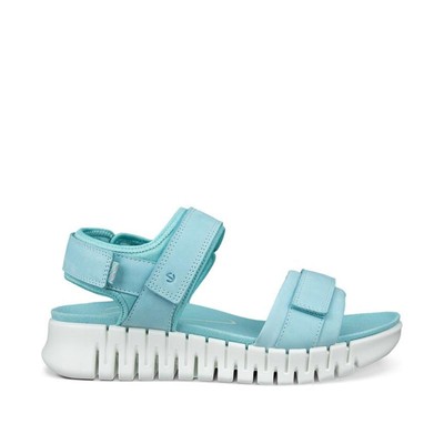 ECCO Women's Gruuv Sol Lea in Aquatic