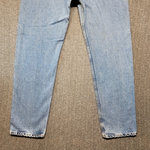 Levis 505 Jeans Mens 36x32 Regular Fit Straight Leg Made In USA Vintage Hole - Picture 13 of 17