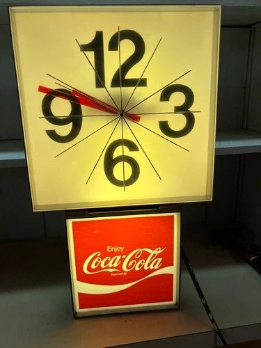 Vintage Coca-Cola Lighted Electric Click Advertising Sign