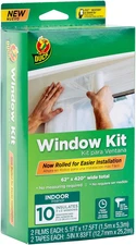 Duck Brand Window Insulation Kit - Winter Seal Kit Fits up to 10 Windows - Rolle