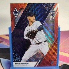 2022 Panini Chronicles Phoenix Matt Manning #4 Ruby Wave /199 Tigers Rookie RC