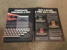Vintage 1984 COMMODORE PLUS/4 Home Computer PC Print 1980s Word Processor