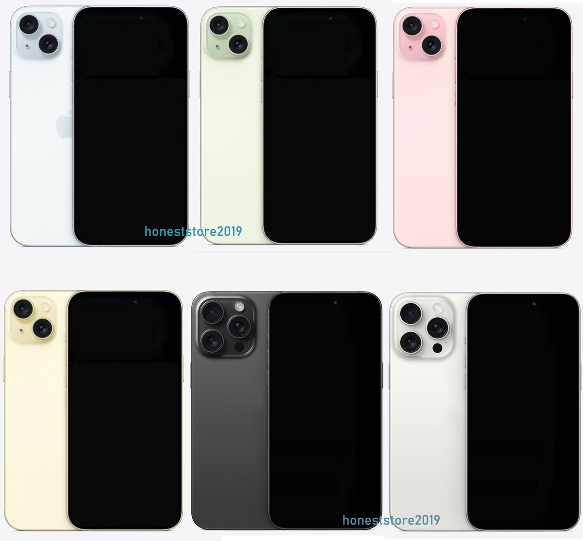 Dummy Téléphone Factice - Modèle D'exposition 1:1 Pour IPhone 15/14 Et Autres, écran Noir/couleur