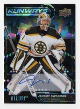 2022-23 Upper Deck Allure Runways Blue Auto Autograph Jeremy Swayman
