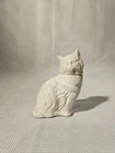 Vintage AVON White Milk Glass Persian Cat Perfume Bottle 3.5 tall