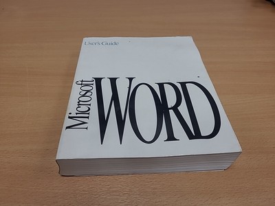 Microsoft Word Benutzerhandbuch - 1991 Version 5.0 Macintosh Vintage Computing