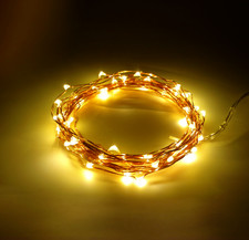 Led Fairy Lights- 6 Foot Battery Operated Waterproof With 20 Micro Led Lights